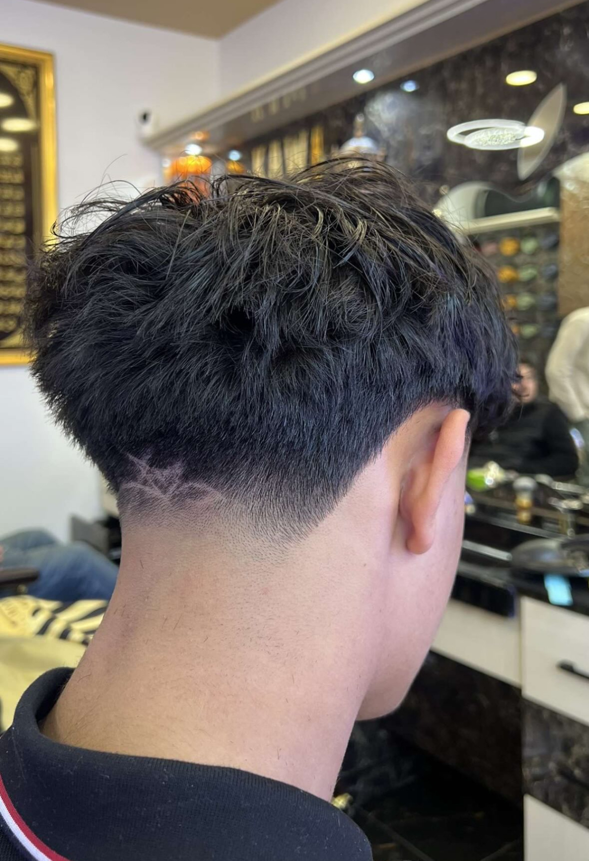 Skin fade klipning hos Kawa Barbershop